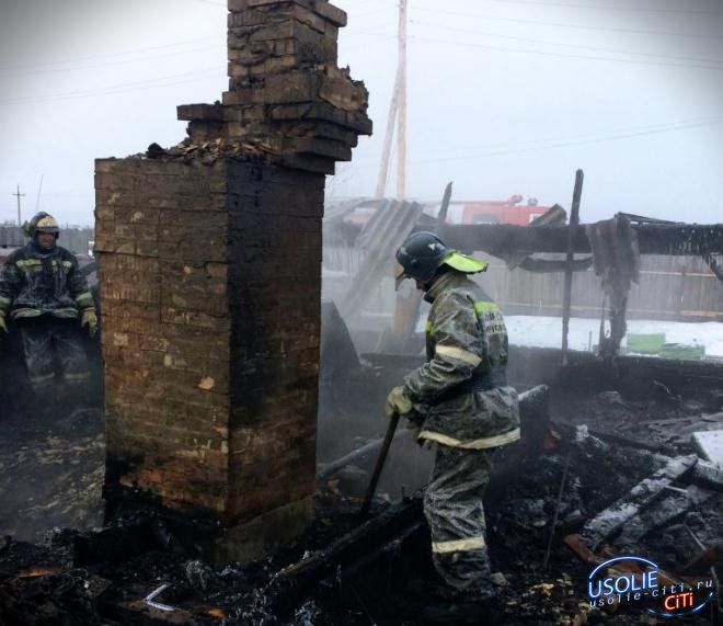 Названа причина смертельного пожара в Усольском районе