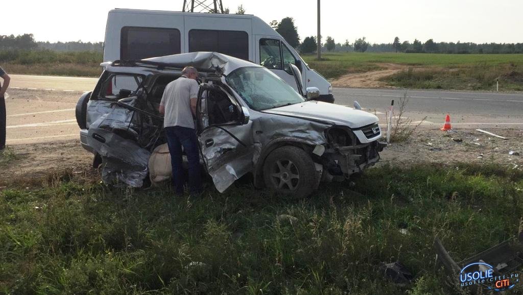 В Усольском районе при столкновении с грузовиком погиб водитель кроссовера
