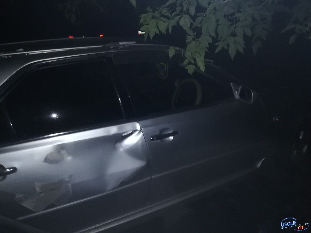 Ночью  в Усолье разбили машину одного из руководителей охранного предприятия