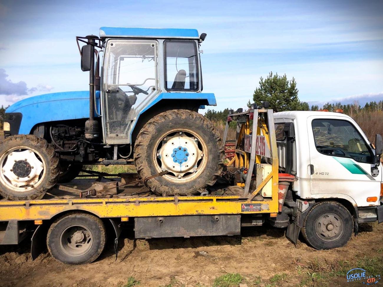 В Усольском районе приставы забрали трактор за долги