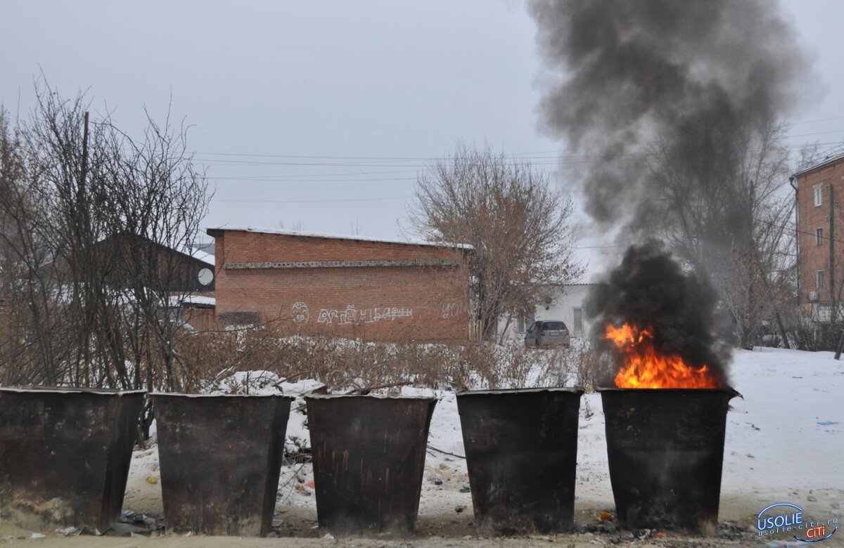 В Усолье и Усольском районе ищут поджигателей мусора