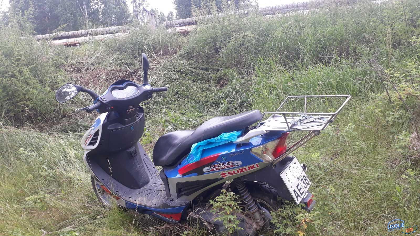  В Усольском районе пьяный пенсионер перевернулся на мотоцикле