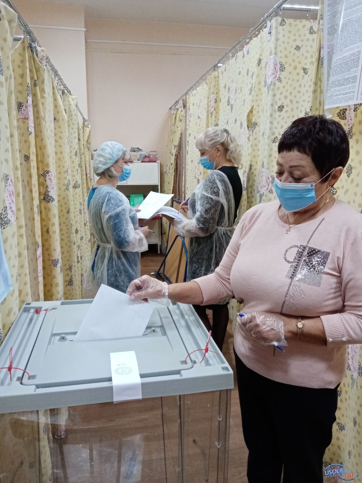 Пациенты голосуют в больницах Усолья