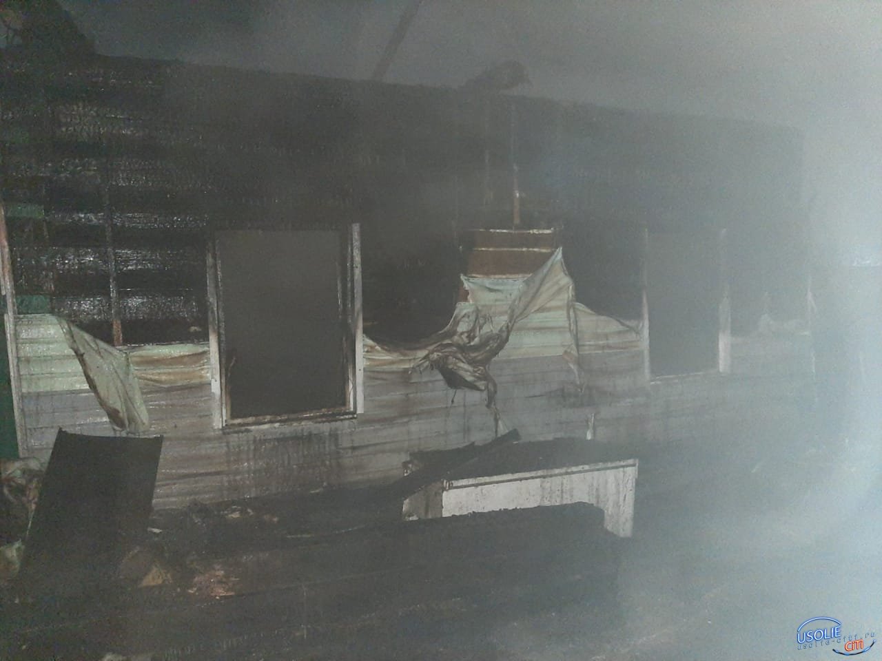 В Тайтурке сгорел жилой дом