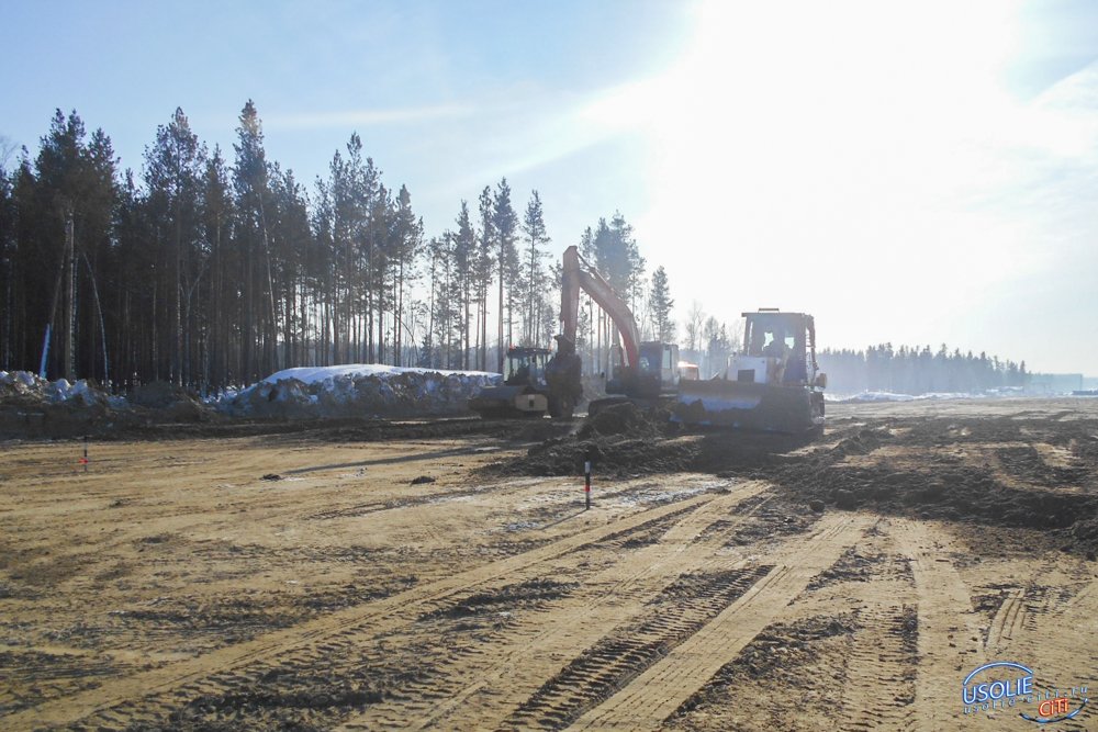 Возобновилиcь работы по строительству обхода города Усолья-Сибирского