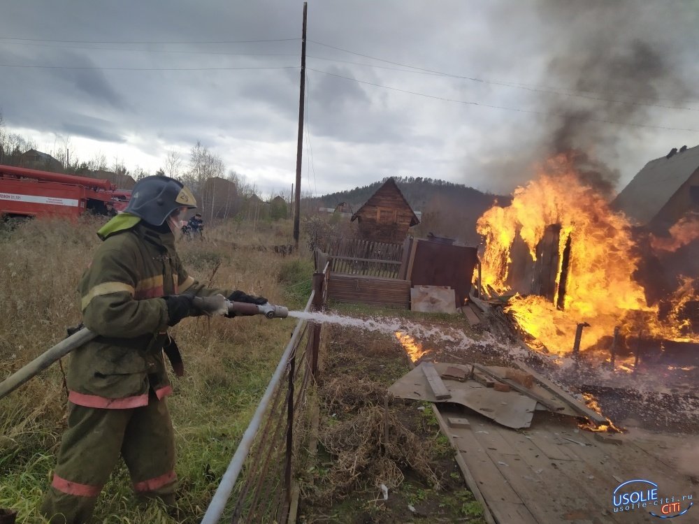 Пожар в СНТ Калиновка Усольского района