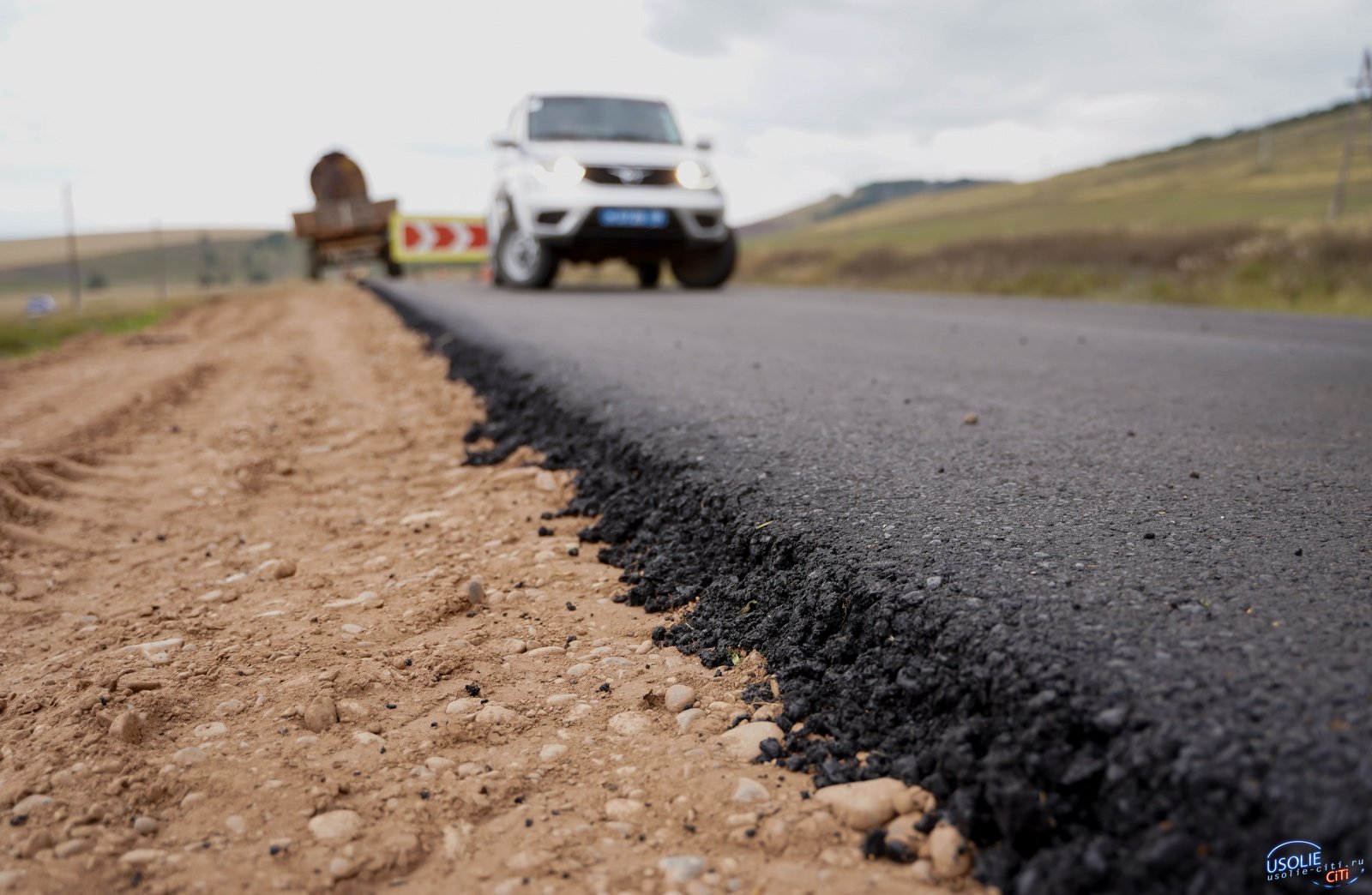 В Большой Елани Усольского района завершат капитальный ремонт дороги