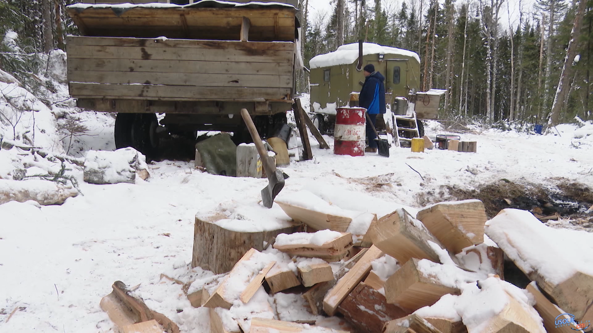 До 100 километров  придется преодолеть жителям частных домов Усолья, чтобы заготовить дрова.