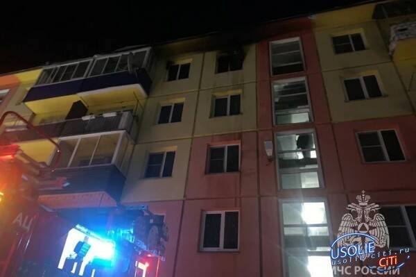 Житель Усольского района погиб на пожаре в пятиэтажном доме в поселке Белореченский