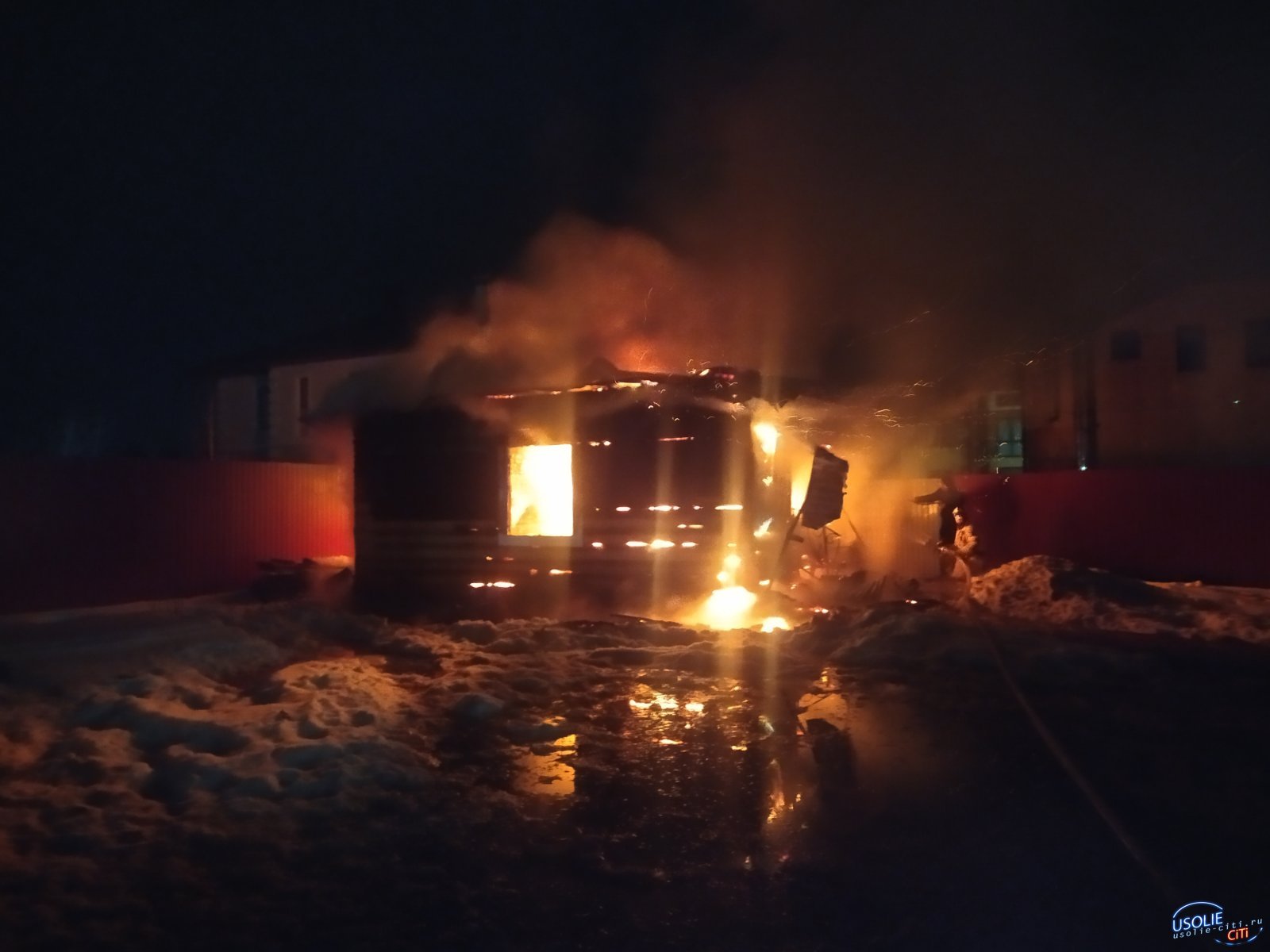 Два пожара в Усольском районе