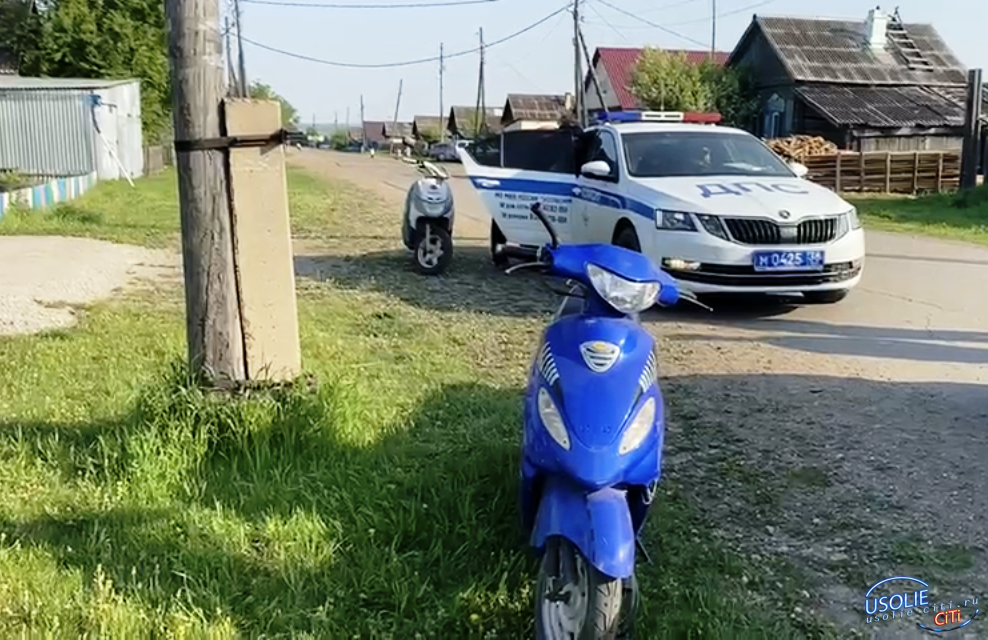 Четверых несовершеннолетних водителей мотоциклов задержали в Усолье