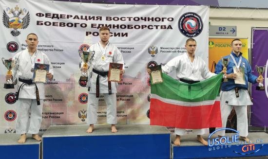 Золотую медаль по  «сётокан кумите»  завоевал усольчанин Степан Хромовских