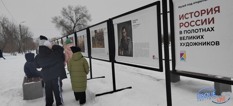 В Усолье-Сибирском открылась выставка под открытым небом