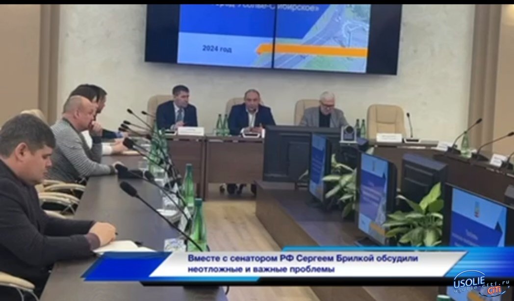 Мэр и депутаты Усолья встретились с сенатором РФ  и депутатами ЗакСобрания