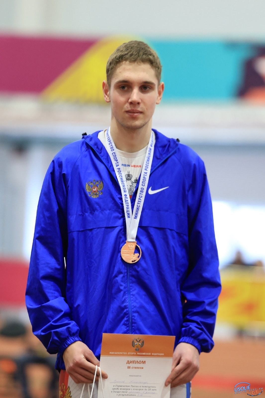 Усольчанин стал бронзовым призером первенства России по легкой атлетике