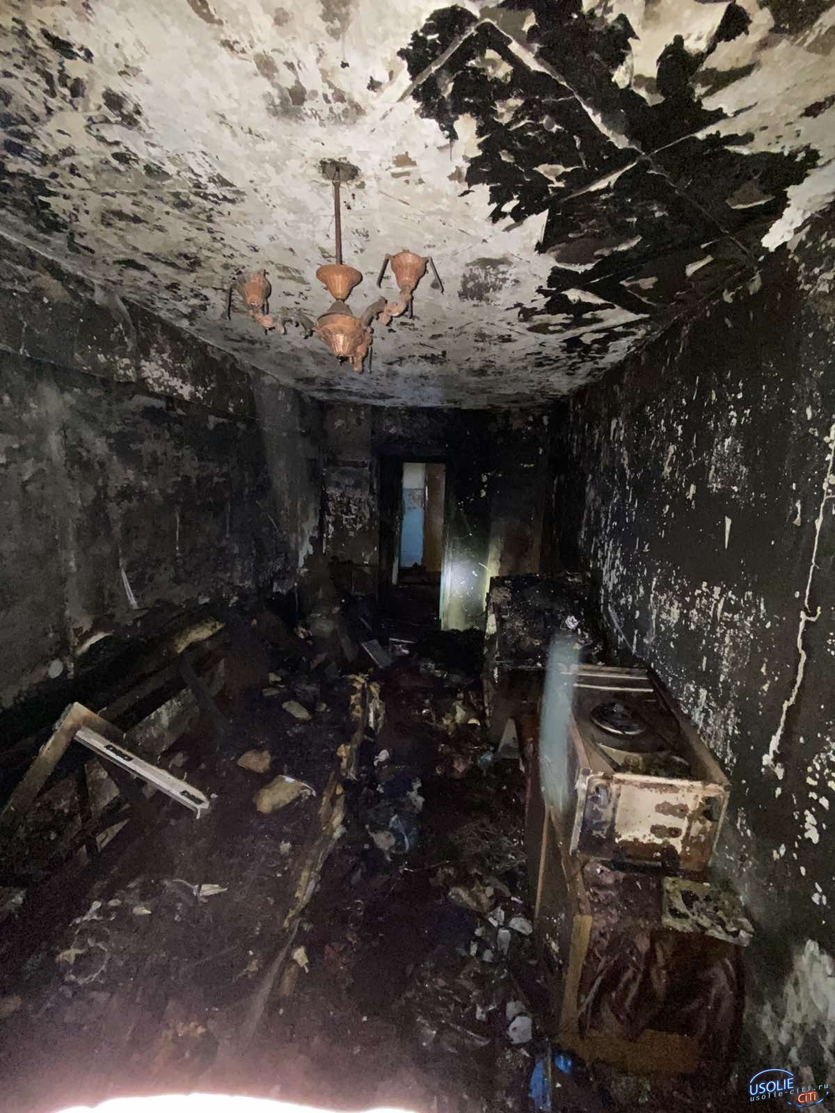 Несколько домов горело на усольской земле