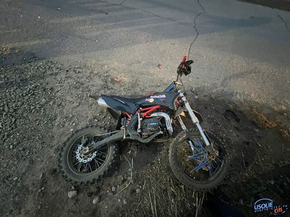 В Усольском районе в ДТП пострадал несовершеннолетний мотоциклист