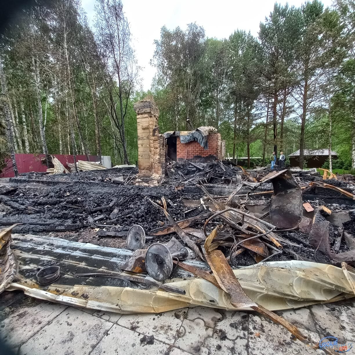 Частный дом горел в Усолье на улице Лизы Чайкиной » Городской портал Усолье- Сибирское