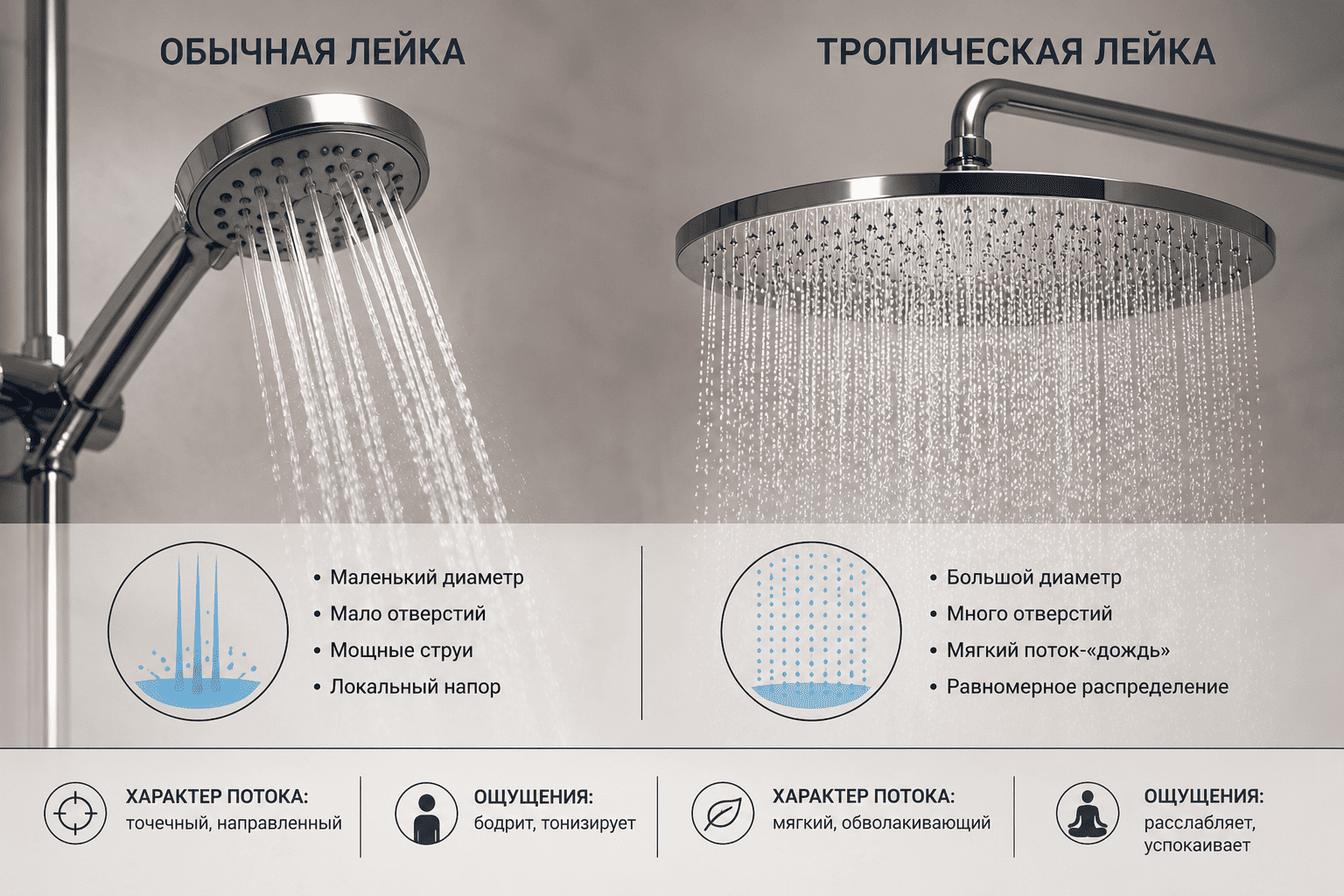 Почему тропический душ воспринимается совсем иначе, чем обычный