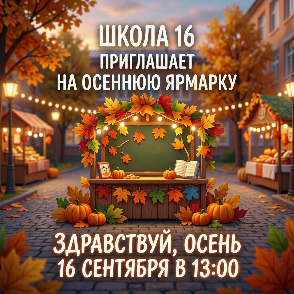 Школа №16 приглашает усольчан на осеннюю ярмарку «Здравствуй, осень!»