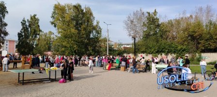 Золотая осень на школьном дворе: ярмарка в усольской школе №13